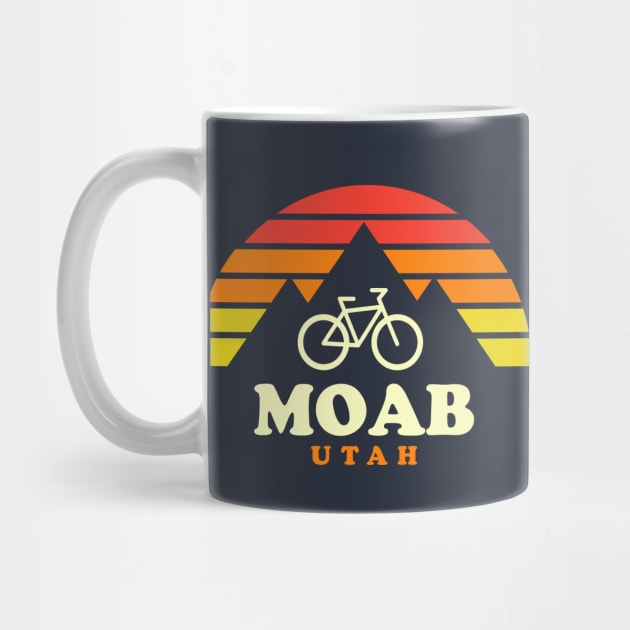 Moab Utah Mountain Biking Moab Mtb Trails Retro by PodDesignShop